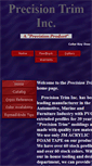 Mobile Screenshot of precisiontriminc.com