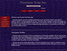 Tablet Screenshot of precisiontriminc.com